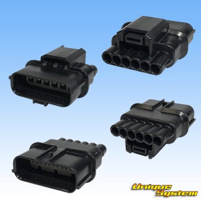 Photo2: [Sumitomo Wiring Systems] 040-type HX waterproof 6-pole male-coupler