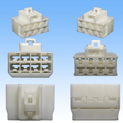 Photo3: [Sumitomo Wiring Systems] 187-type TS non-waterproof 8-pole female-coupler & terminal set