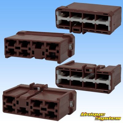 Photo2: [Sumitomo Wiring Systems] 250-type HD non-waterproof 7-pole female-coupler