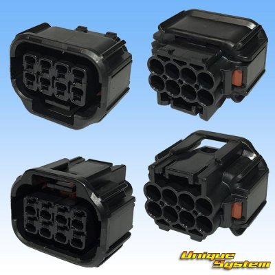 Photo2: [Sumitomo Wiring Systems] 060-type HX waterproof 8-pole female-coupler & terminal set