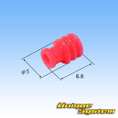 Photo5: [Sumitomo Wiring Systems] 090-type 62 series type-E waterproof 6-pole female-coupler & terminal set with retainer (P5) (gray)