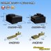 Photo1: [Yazaki Corporation] 250-type CN (A) non-waterproof 6-pole coupler & terminal set (black) (1)