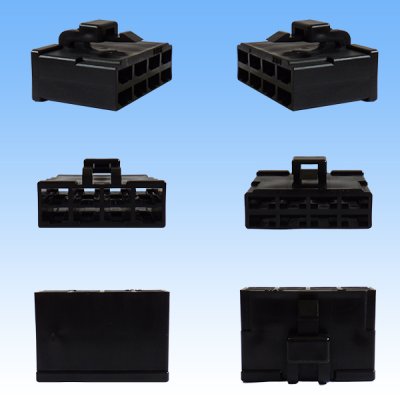 Photo2: [Yazaki Corporation] 250-type CN (A) non-waterproof 8-pole female-coupler & terminal set (black)