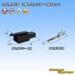 Photo1: [Sumitomo Wiring Systems] 110-type MTW non-waterproof 2-pole male-coupler & terminal set (black) (1)