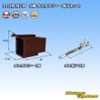 Photo1: [Sumitomo Wiring Systems] 110-type MTW non-waterproof 9-pole male-coupler & terminal set (brown) (1)