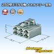 Photo3: [Sumitomo Wiring Systems] 250-type ETN non-waterproof 6-pole female-coupler (black) (3)