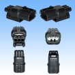 Photo2: [Sumitomo Wiring Systems] 040-type HX waterproof 3-pole male-coupler type-1 (2)