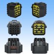 Photo3: [Furukawa Electric] 090-type RFW waterproof 16-pole coupler & terminal set (black) with retainer (3)