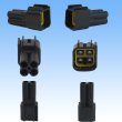 Photo2: [Furukawa Electric] 090-type RFW waterproof 4-pole male-coupler & terminal set (black) with retainer (2)