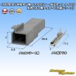 Photo1: [Sumitomo Wiring Systems] 090-type MT non-waterproof 2-pole female-coupler & terminal set type-2 (gray) (male-side diode built-in series) (1)