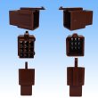 Photo2: [Sumitomo Wiring Systems] 110-type MTW non-waterproof 9-pole male-coupler (brown) (2)