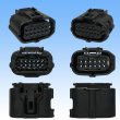 Photo3: [Sumitomo Wiring Systems] 025-type TS waterproof 12-pole female-coupler type-1 (black) (3)