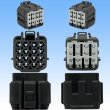 Photo3: [Sumitomo Wiring Systems] 090-type DL waterproof 16-pole female-coupler & terminal set (3)