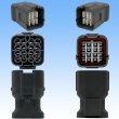 Photo3: [Sumitomo Wiring Systems] 090-type DL waterproof 16-pole male-coupler & terminal set (3)