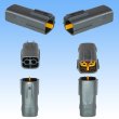 Photo2: [Sumitomo Wiring Systems] 090-type DL waterproof 2-pole male-coupler & terminal set type-1 (2)