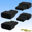 Photo2: [Sumitomo Wiring Systems] 090-type DL waterproof 4-pole coupler & terminal set (device direct attachment type) (male-side / not made by Sumitomo) (2)