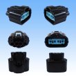 Photo2: [Sumitomo Wiring Systems] 090-type HX waterproof 4-pole female-coupler & terminal set (black) with retainer (2)