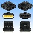 Photo2: [Sumiko Tec] CB01 waterproof 5-pole female-coupler connector (socket housing) (2)