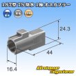 Photo4: [Sumitomo Wiring Systems] 187-type TS waterproof 1-pole male-coupler (4)