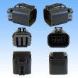 Photo2: [Yazaki Corporation] 110-type 58-connector W series waterproof 6-pole female-coupler (with holder) (2)