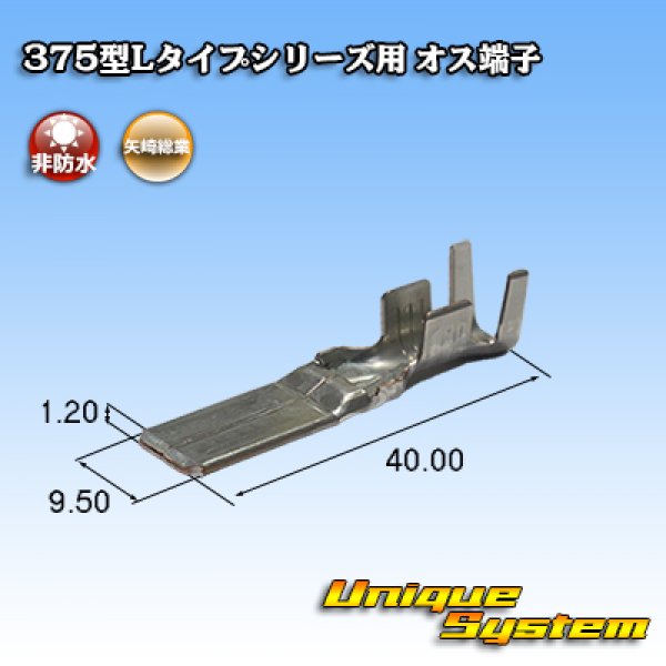 Photo1: [Yazaki Corporation] 375-type L-type series non-waterproof male-terminal (1)